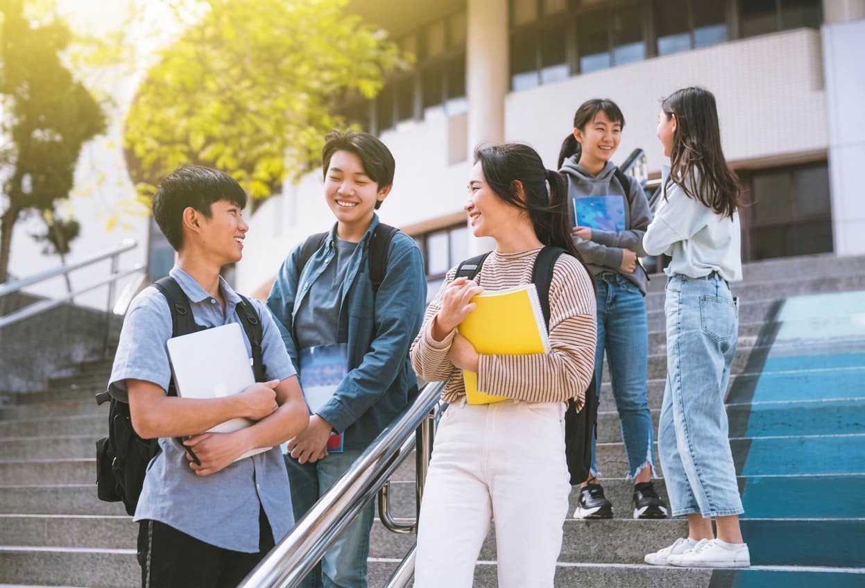 Planning study abroad from China — Study abroad city destinations signpost.